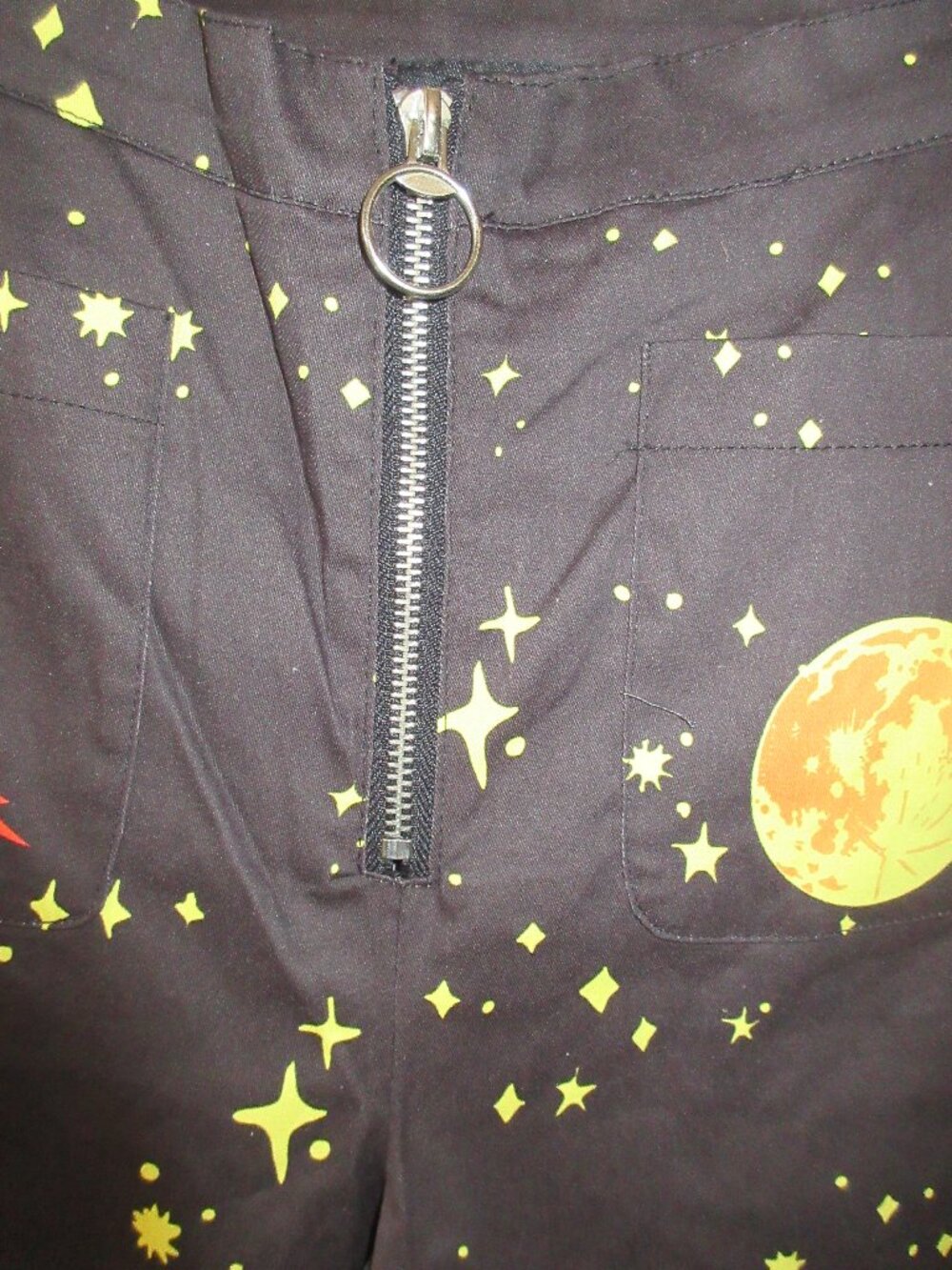 Current Mood Alien Print woven pants Size M jrs - Picture 9 of 16